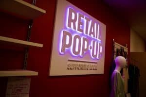 Temporary retail pop-up shop for shopping and fashion at Diamond Creek Shopping, Victoria.