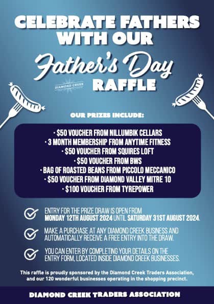 Father's Day Raffle 2024 - Diamond Creek Shopping