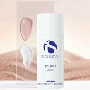 IS Clinical Eclipse moisturizer for glowing skin, suitable for all skin types.