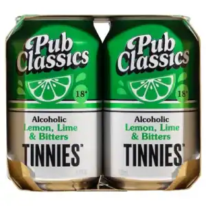 Two cans of Lemon Lime & Bitters alcoholic drink at Liquorland, Diamond Creek Shopping.