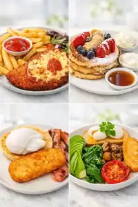 Image showing a variety of delicious food platters at Platters Cafe & Bar, Diamond Creek Shopping.