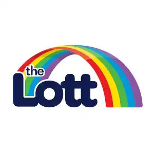 Lott logo with rainbow for lottery and newsagency in Diamond Creek.