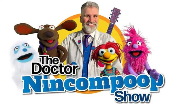 Ventriloquist puppets and children’s characters from The Doctor Noincupoop Show.